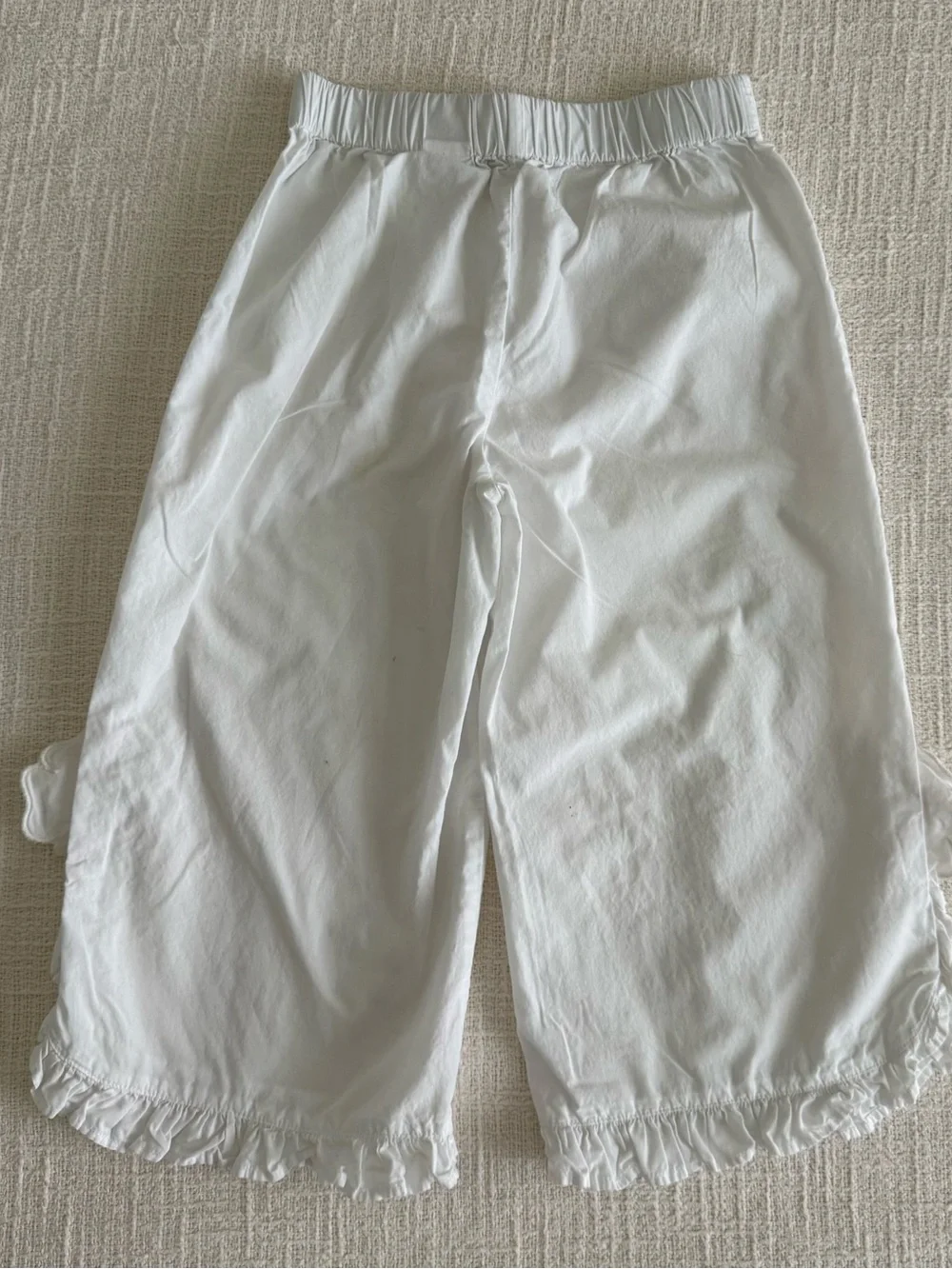 Zara White Floral Ruffle Kids Matching Set